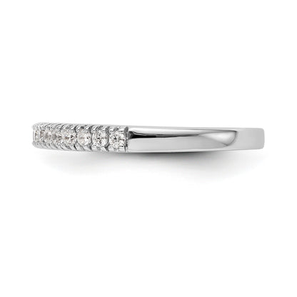 14K Weißgold Diamant-Trauring