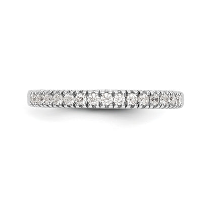 14K Weißgold Diamant-Trauring