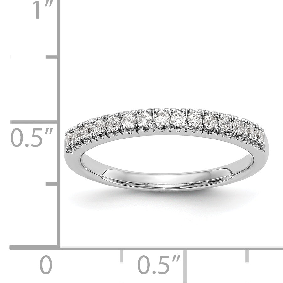 14K Weißgold Diamant-Trauring