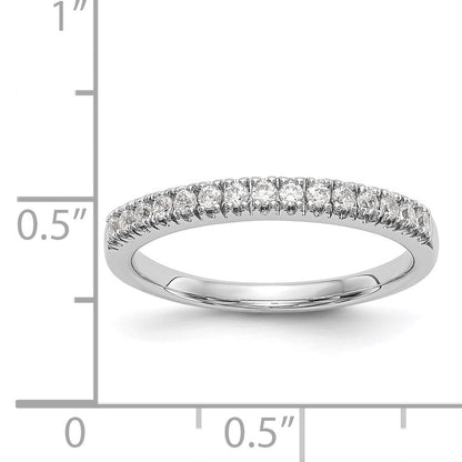 14K Weißgold Diamant-Trauring