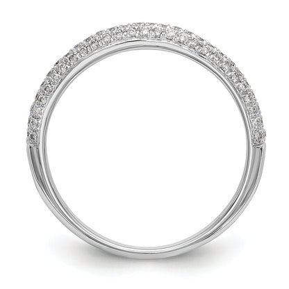 14K Weißgold Diamant-Ehering