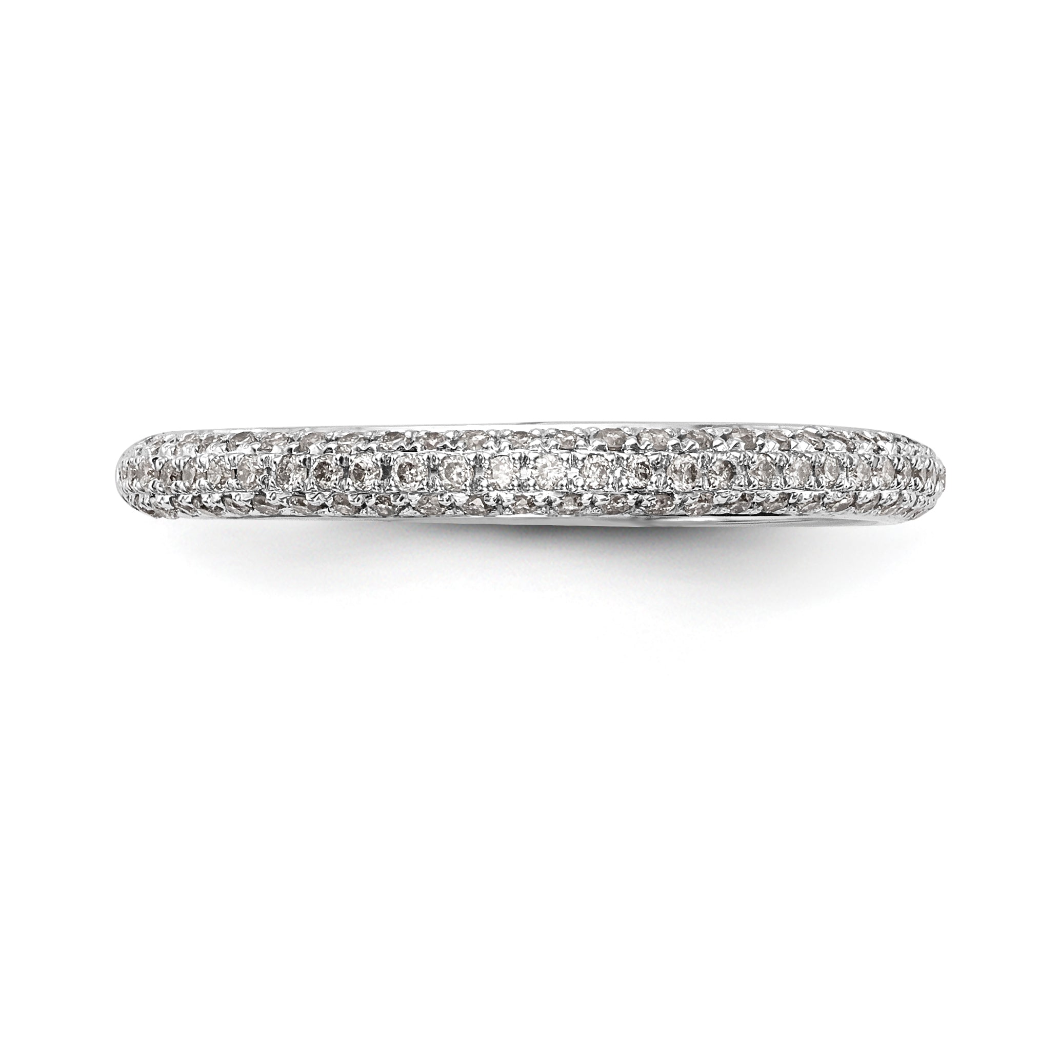 14K Weißgold Diamant-Ehering
