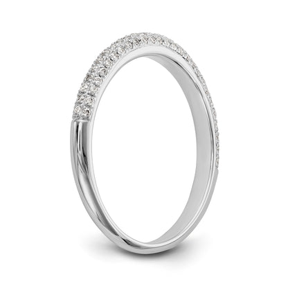 14K Weißgold Diamant-Ehering
