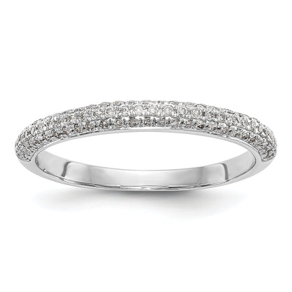 14K Weißgold Diamant-Ehering