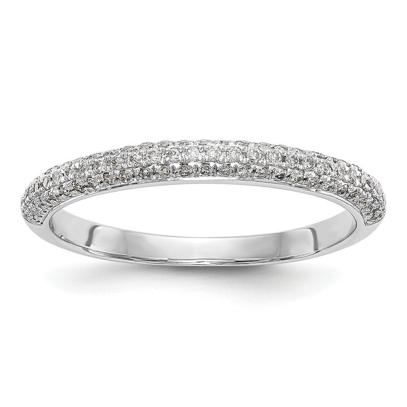14K Weißgold Diamant-Ehering