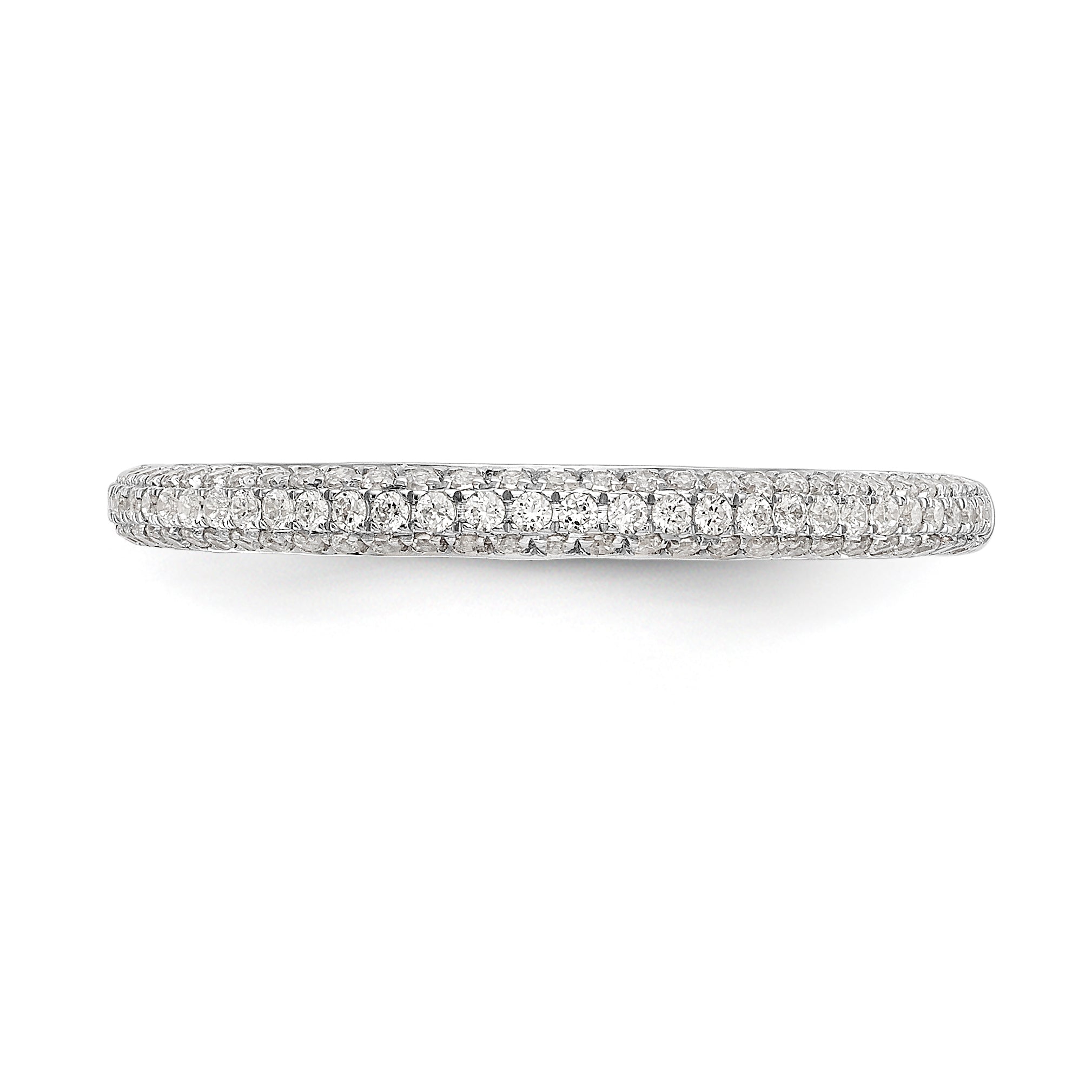 14K Weißgold Verlobungsring mit rundem simuliertem Diamanten und Halo