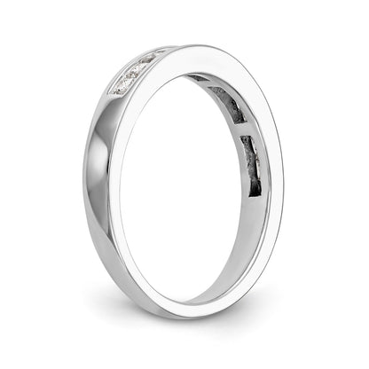 14K Weißgold Diamant-Trauring
