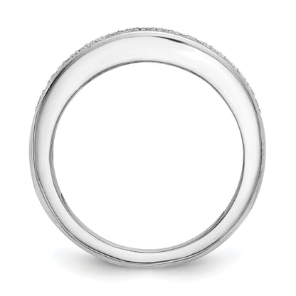 14K Weißgold Diamant-Ehering