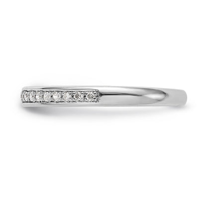 14K Weißgold Diamant-Trauring