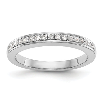 14K Weißgold Diamant-Trauring
