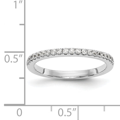 Trauring aus 14K Weißgold mit Diamanten