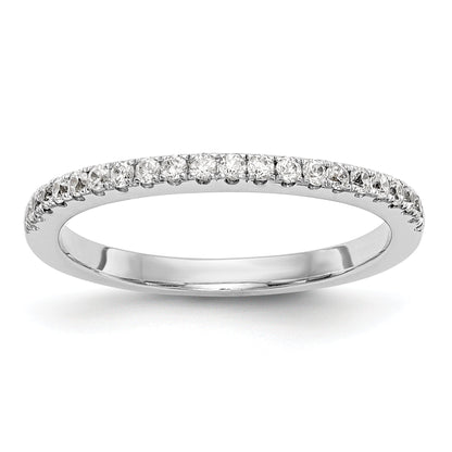 Trauring aus 14K Weißgold mit Diamanten
