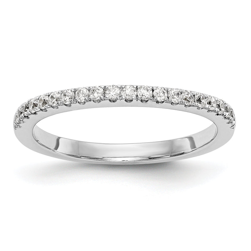 Ehering aus 14K Weißgold mit Diamanten