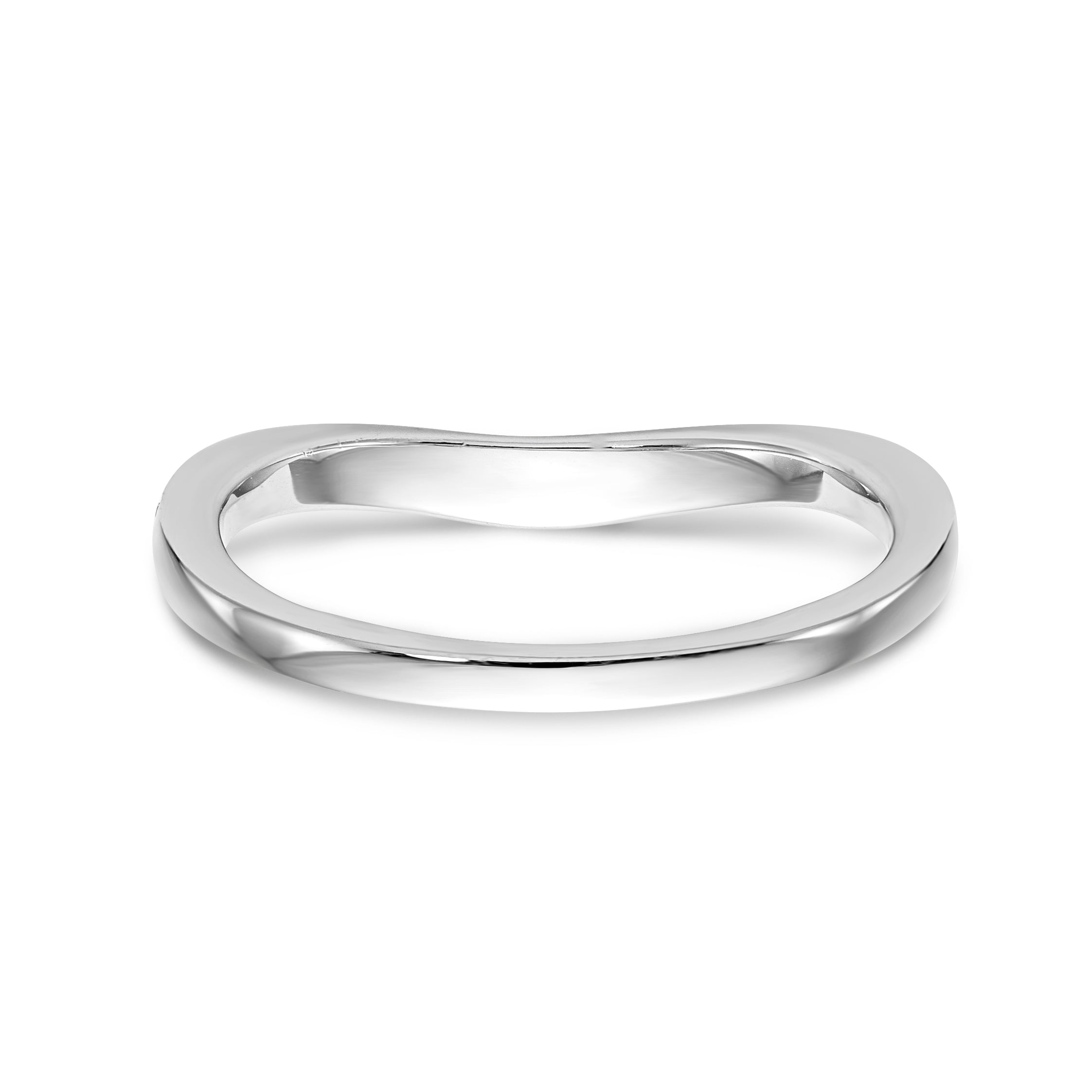Ehering aus 14K Weißgold mit Diamanten