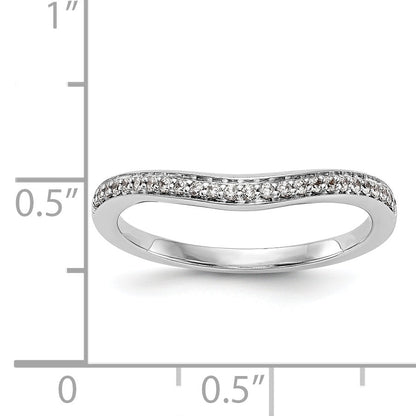 Ehering aus 14K Weißgold mit Diamanten