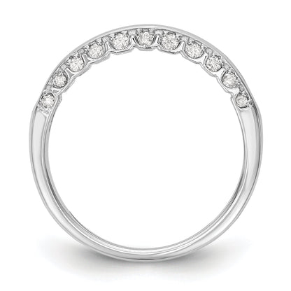 14K Weißgold Diamant-Ehering