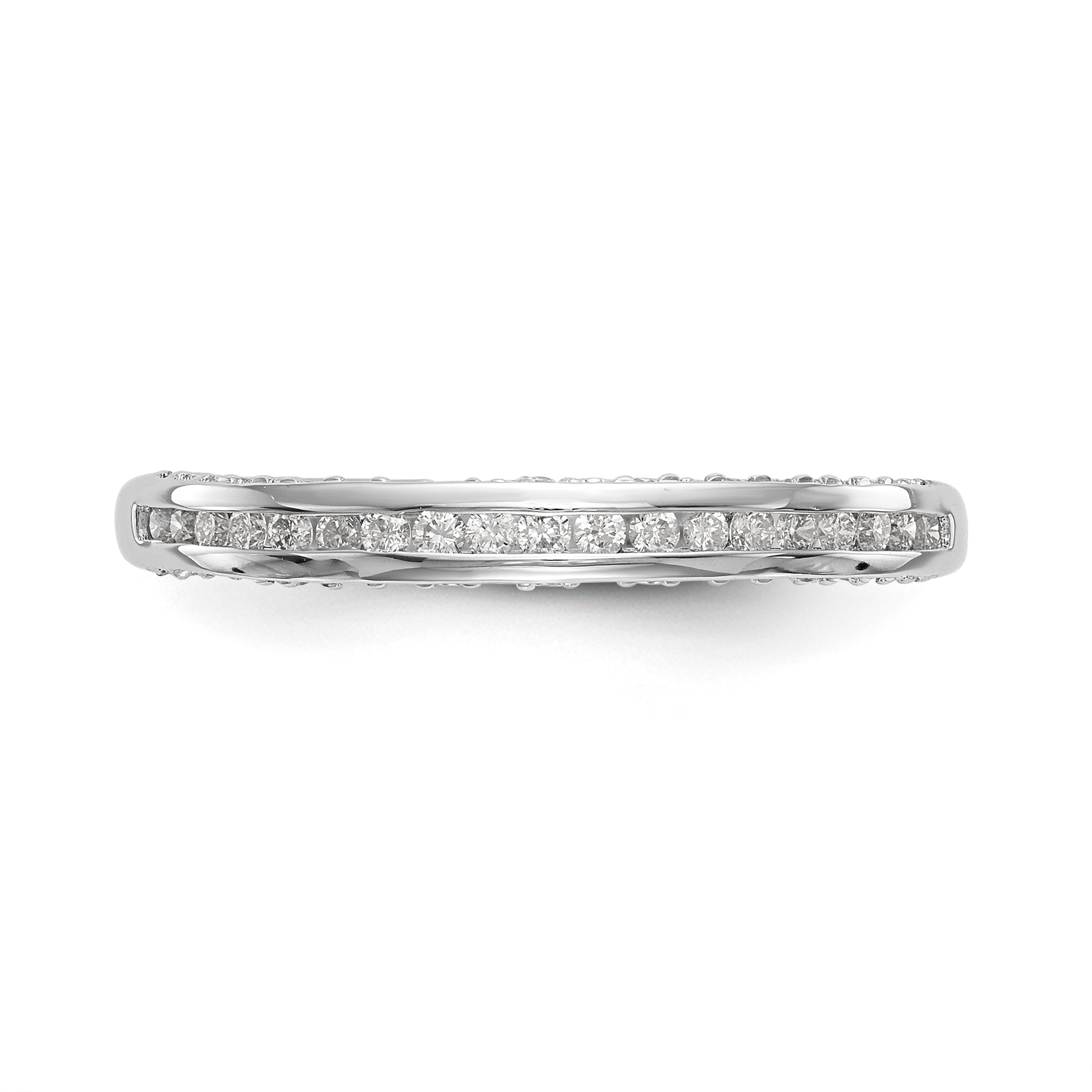 14K Weißgold Diamant-Ehering