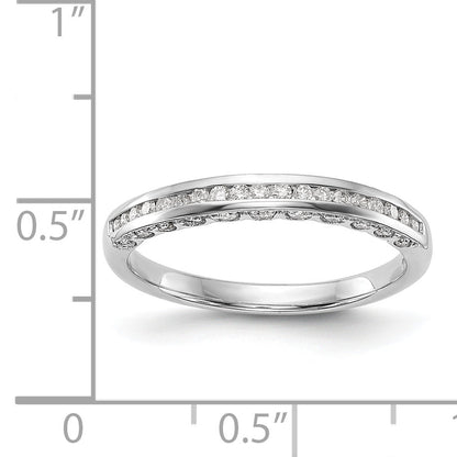 14K Weißgold Diamant-Ehering