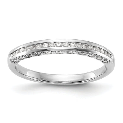 14K Weißgold Diamant-Ehering