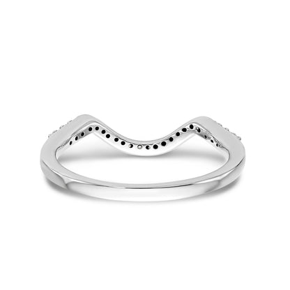 14K Weißgold Diamant-Trauring