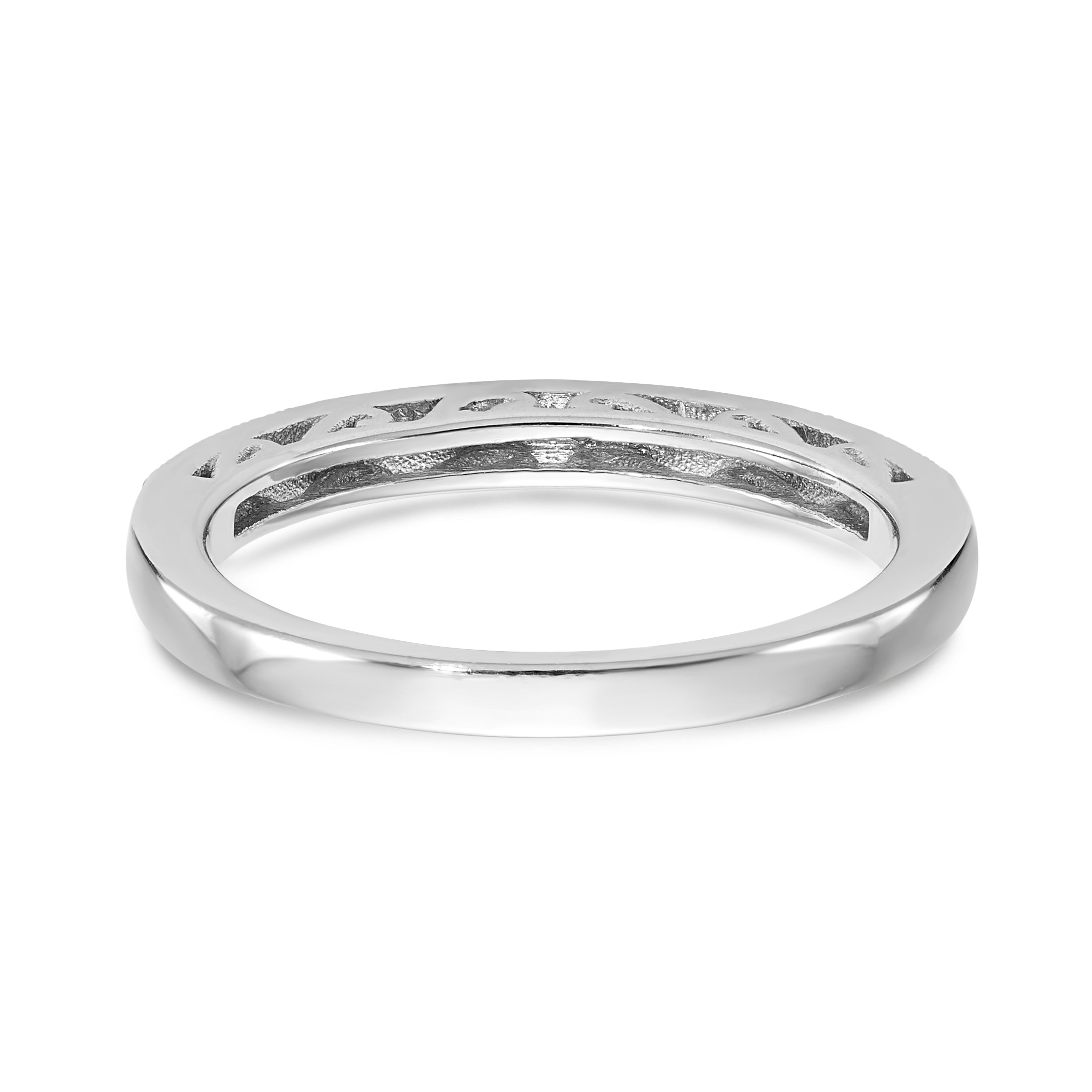 14K Weißgold Diamant-Ehering
