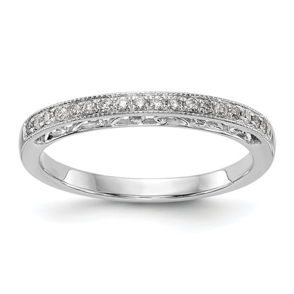 14K Weißgold Diamant-Ehering