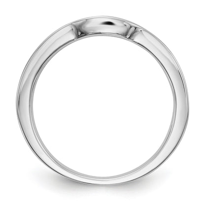 14K Weißgold Diamant-Ehering