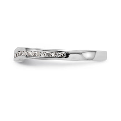 14K Weißgold Diamant-Ehering