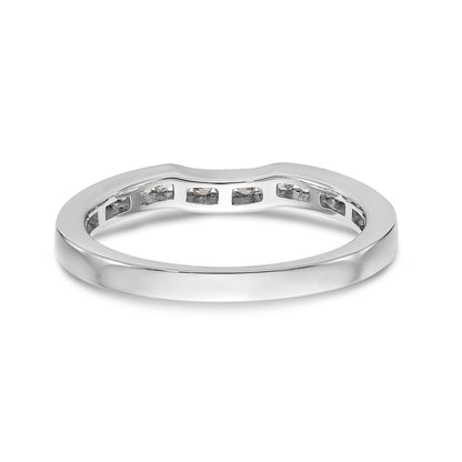 14K Weißgold Diamant-Ehering