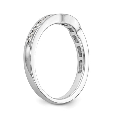 14K Weißgold Diamant-Ehering
