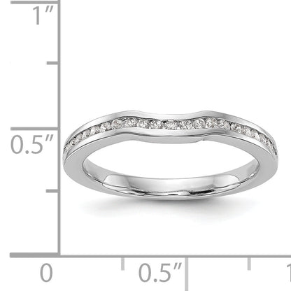 14K Weißgold Diamant-Ehering