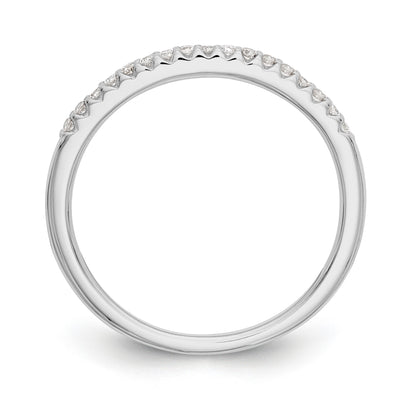 14K Weißgold Diamant-Trauring