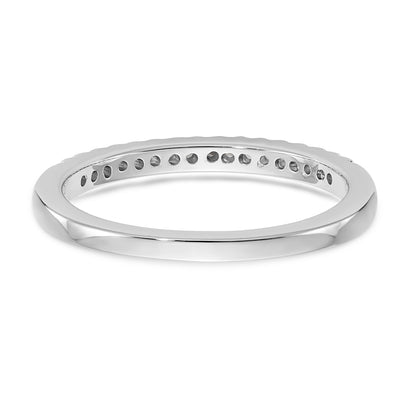 14K Weißgold Diamant-Trauring