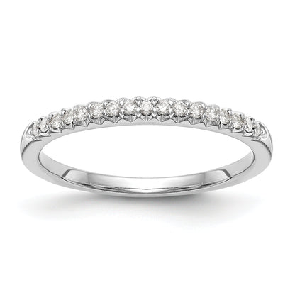 14K Weißgold Diamant-Trauring