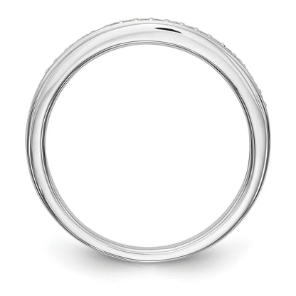 14K Weißgold Diamant-Trauring