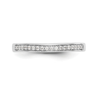 14K Weißgold Diamant-Trauring
