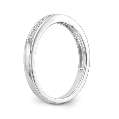 14K Weißgold Diamant-Trauring