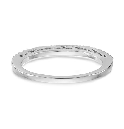 14K Weißgold Diamant-Trauringe im 2er-Set