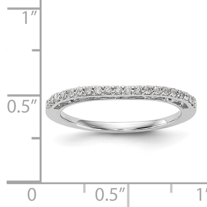 14K Weißgold Diamant-Trauringe im 2er-Set