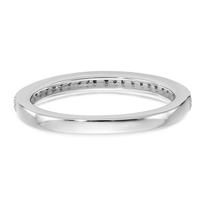 14K Weißgold Diamant Trauring