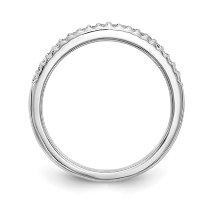 14K Weißgold Diamant-Trauring