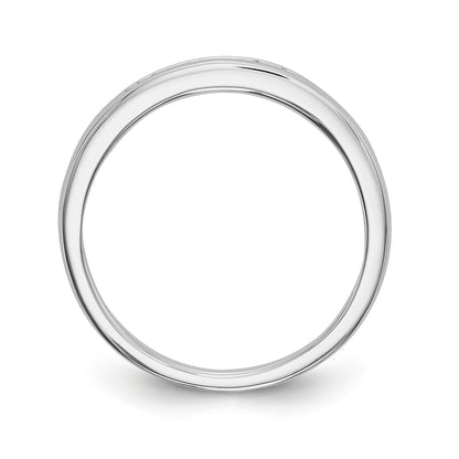 14K Weißgold Diamant-Trauring