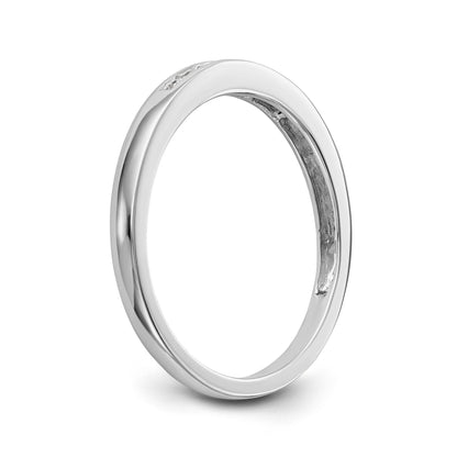 14K Weißgold Diamant-Trauring