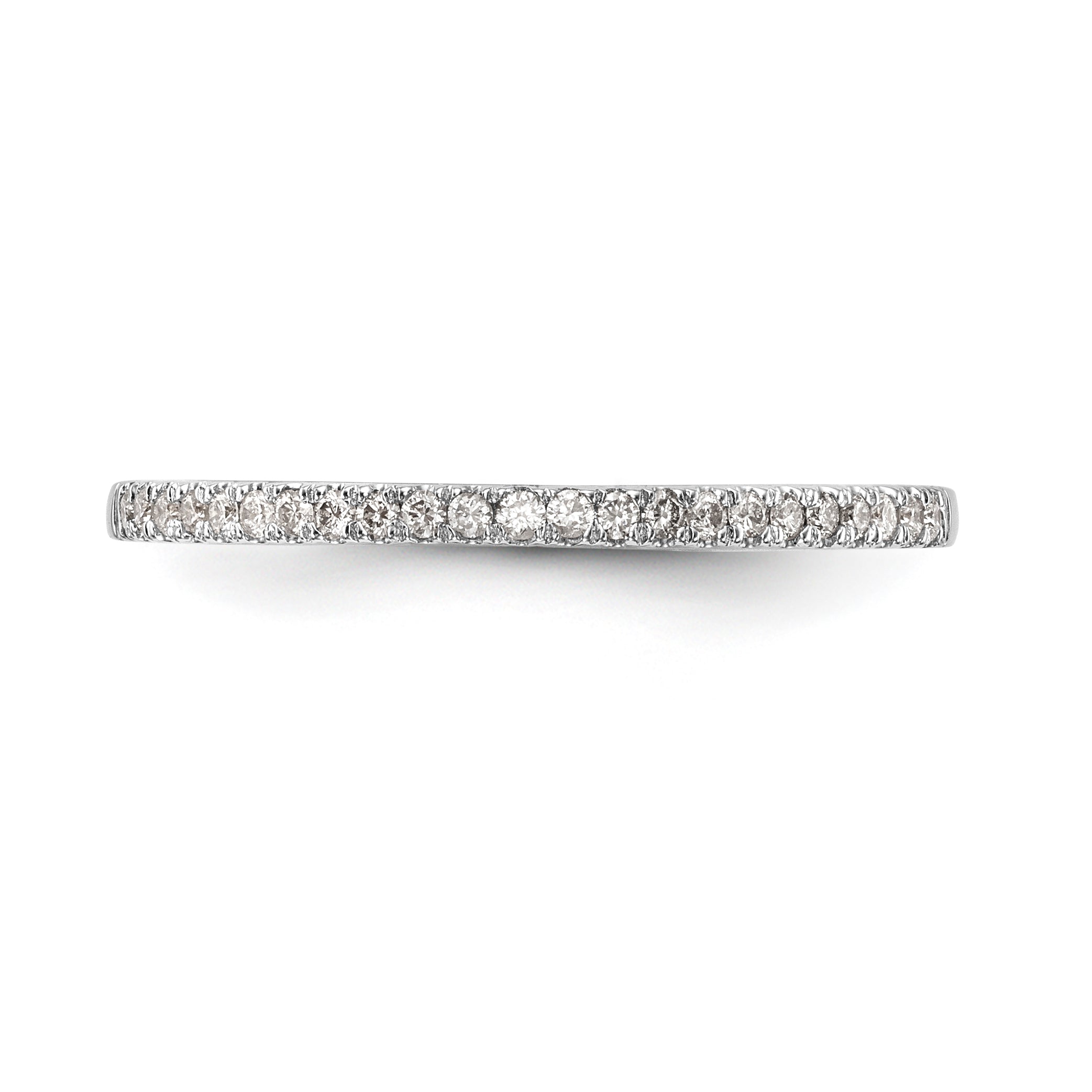14K Weißgold Diamant-Trauring