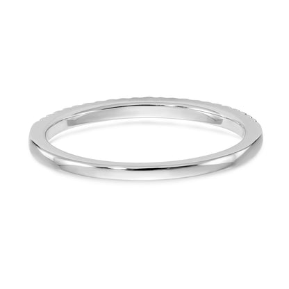 14K Weißgold Diamant-Trauring
