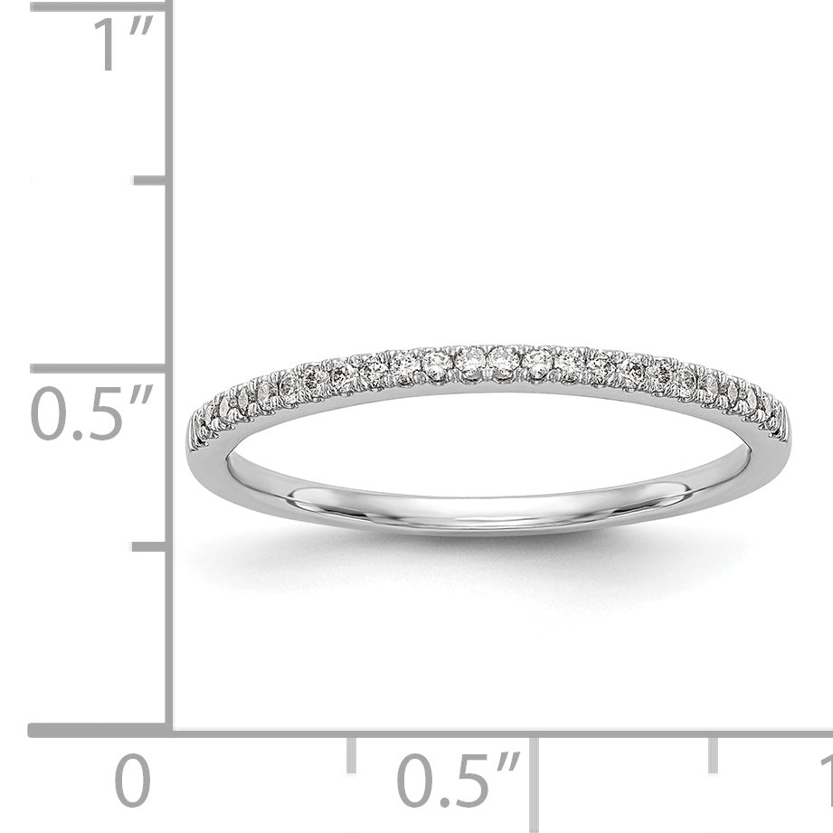 14K Weißgold Diamant-Trauring