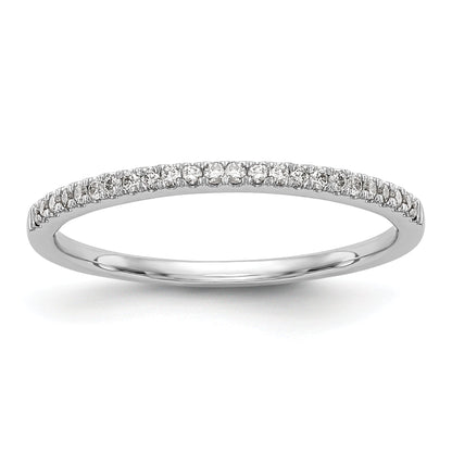 14K Weißgold Diamant-Trauring