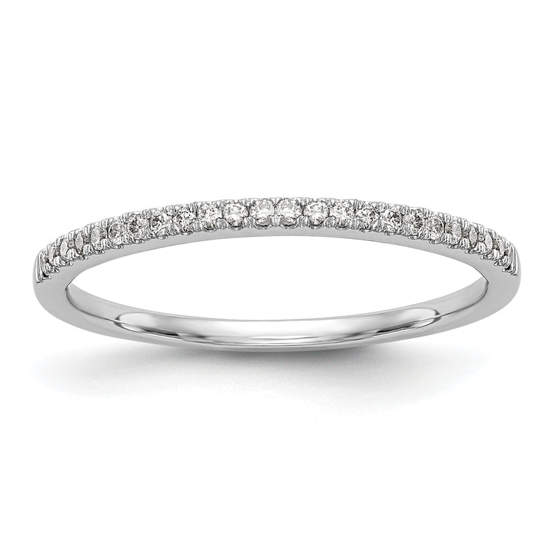 14K Weißgold Diamant-Trauring
