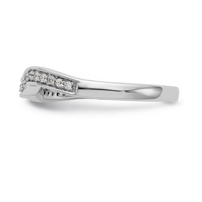 14K Weißgold Diamant-Trauring