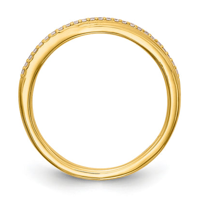 14K Weißgold Diamant-Trauring